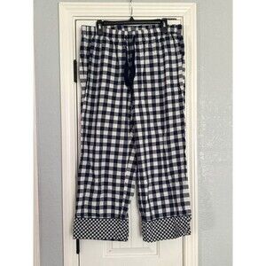 Draper James Lands’ End Gingham Lounge Pajama Pants Size L